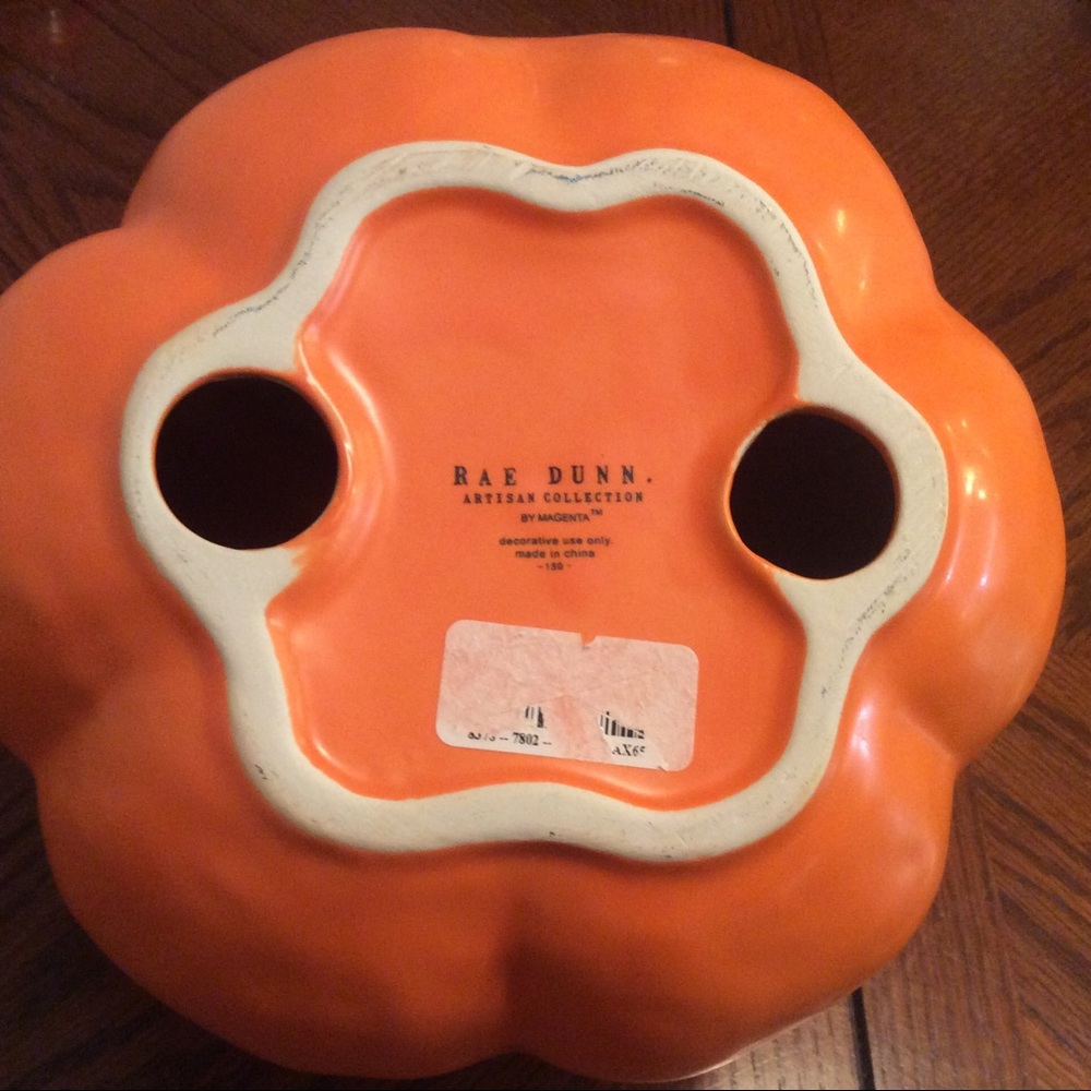 Rae Dunn SPOOKY ceramic Pumpkin - Picture 3 of 4